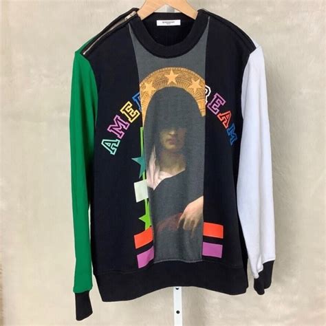 Givenchy Color Block Madonna American Dream Sweatshirt